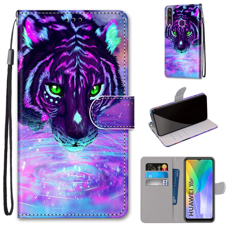 Coloured Drawing Cross Texture Horizontal Flip PU Leather Case with Holder & Card Slots & Wallet & Lanyard, For Huawei P Smart (2020), For Huawei Y5p / Honor 9S, For Huawei Y6p, For Huawei Y8s