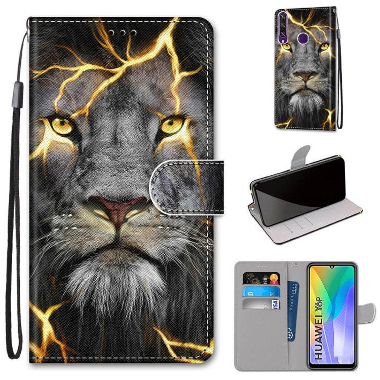 Coloured Drawing Cross Texture Horizontal Flip PU Leather Case with Holder & Card Slots & Wallet & Lanyard, For Huawei P Smart (2020), For Huawei Y5p / Honor 9S, For Huawei Y6p, For Huawei Y8s