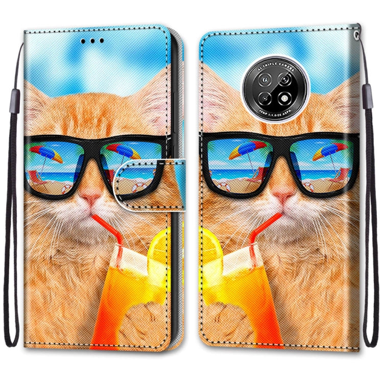 Coloured Drawing Cross Texture Horizontal Flip PU Leather Case with Holder & Card Slots & Wallet & Lanyard, For Huawei Enjoy 20 Plus, For Huawei Enjoy Z / 20 Pro, For Huawei Honor 9X Lite, For Huawei Honor 30 Lite