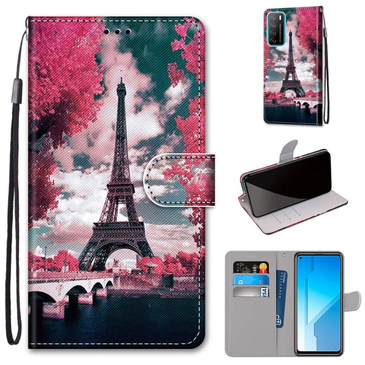 Coloured Drawing Cross Texture Horizontal Flip PU Leather Case with Holder & Card Slots & Wallet & Lanyard, For Huawei Honor Play4, For Huawei Honor X10 / X10 Pro