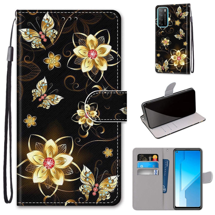 Coloured Drawing Cross Texture Horizontal Flip PU Leather Case with Holder & Card Slots & Wallet & Lanyard, For Huawei Honor Play4, For Huawei Honor X10 / X10 Pro