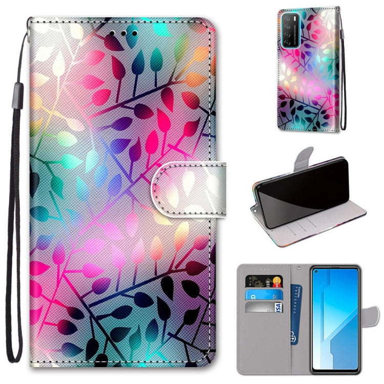 Coloured Drawing Cross Texture Horizontal Flip PU Leather Case with Holder & Card Slots & Wallet & Lanyard, For Huawei Honor Play4, For Huawei Honor X10 / X10 Pro