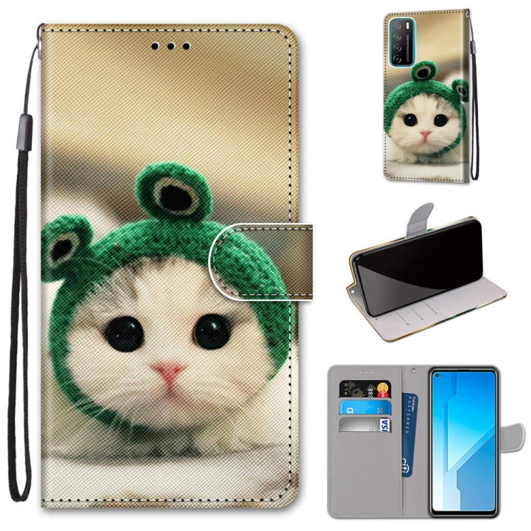 Coloured Drawing Cross Texture Horizontal Flip PU Leather Case with Holder & Card Slots & Wallet & Lanyard, For Huawei Honor Play4, For Huawei Honor X10 / X10 Pro
