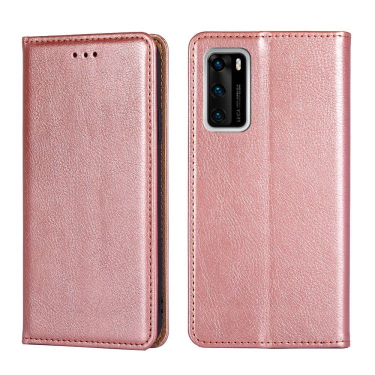 PU + TPU Gloss Oil Solid Color Magnetic Horizontal Flip Leather Case with Holder & Card Slot & Wallet, For Huawei P smart 2020, For Huawei P40, For Huawei P40 Pro, For Huawei P40 lite 5G, For Huawei Mate 30, For Huawei Mate 30 Pro, For Huawei Mate 30 L...