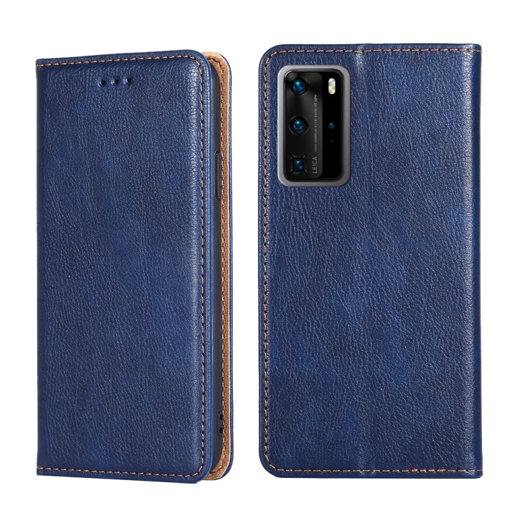 PU + TPU Gloss Oil Solid Color Magnetic Horizontal Flip Leather Case with Holder & Card Slot & Wallet, For Huawei P smart 2020, For Huawei P40, For Huawei P40 Pro, For Huawei P40 lite 5G, For Huawei Mate 30, For Huawei Mate 30 Pro, For Huawei Mate 30 L...