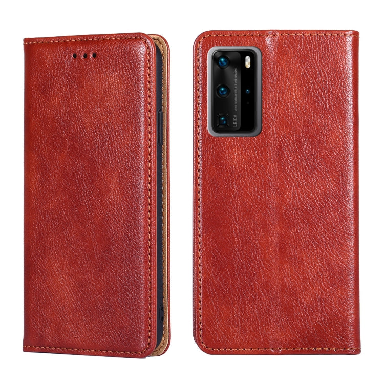 PU + TPU Gloss Oil Solid Color Magnetic Horizontal Flip Leather Case with Holder & Card Slot & Wallet, For Huawei P smart 2020, For Huawei P40, For Huawei P40 Pro, For Huawei P40 lite 5G, For Huawei Mate 30, For Huawei Mate 30 Pro, For Huawei Mate 30 L...