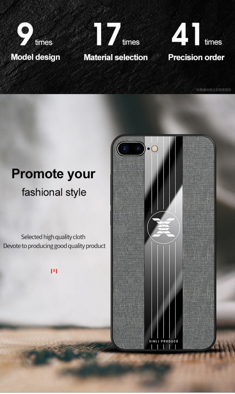XINLI Stitching Cloth Textue Shockproof TPU Protective Case, For iPhone SE 2022 / SE 2020 & 8 & 7, For iPhone 8 Plus & 7 Plus, For iPhone XR, For iPhone X / XS, For iPhone XS Max, For iPhone 6 & 6s, For iPhone 6 Plus & 6s Plus