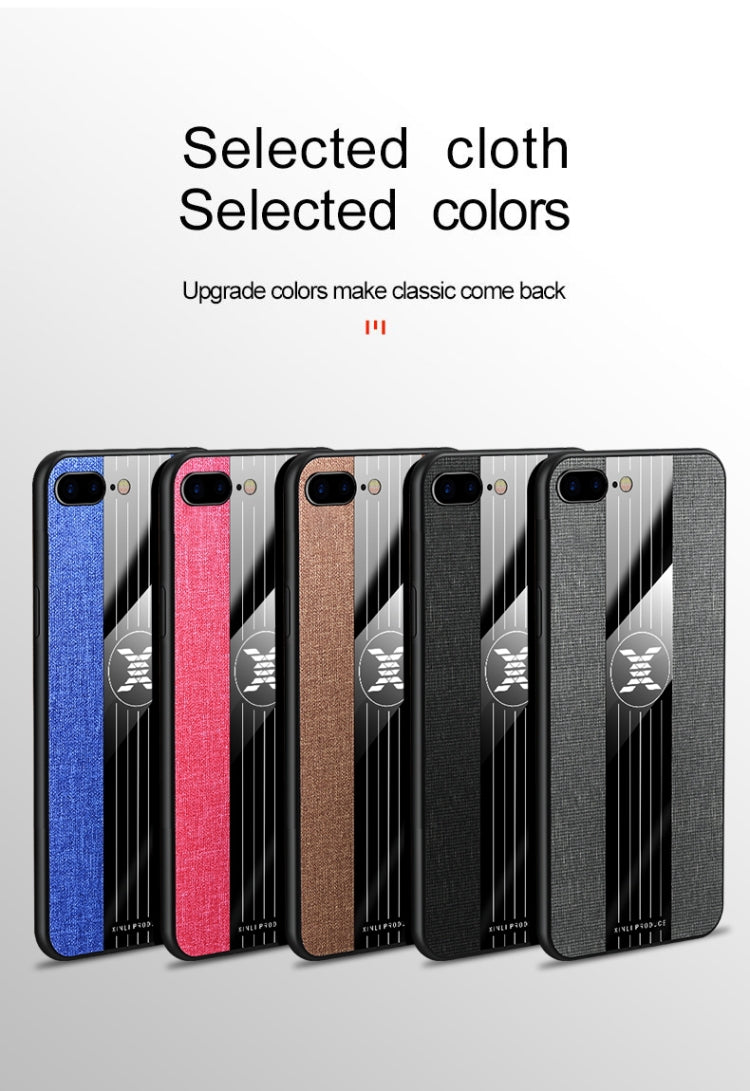 XINLI Stitching Cloth Textue Shockproof TPU Protective Case, For iPhone SE 2022 / SE 2020 & 8 & 7, For iPhone 8 Plus & 7 Plus, For iPhone XR, For iPhone X / XS, For iPhone XS Max, For iPhone 6 & 6s, For iPhone 6 Plus & 6s Plus