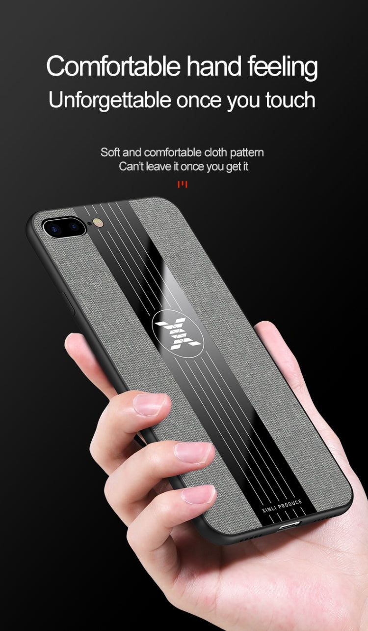 XINLI Stitching Cloth Textue Shockproof TPU Protective Case, For iPhone SE 2022 / SE 2020 & 8 & 7, For iPhone 8 Plus & 7 Plus, For iPhone XR, For iPhone X / XS, For iPhone XS Max, For iPhone 6 & 6s, For iPhone 6 Plus & 6s Plus