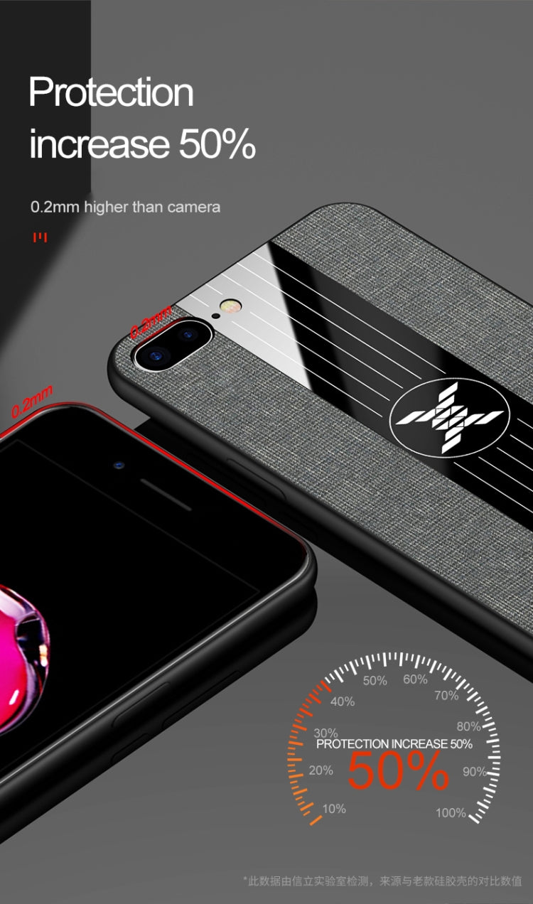 XINLI Stitching Cloth Textue Shockproof TPU Protective Case, For iPhone SE 2022 / SE 2020 & 8 & 7, For iPhone 8 Plus & 7 Plus, For iPhone XR, For iPhone X / XS, For iPhone XS Max, For iPhone 6 & 6s, For iPhone 6 Plus & 6s Plus
