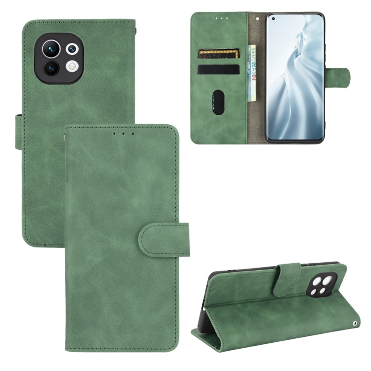 Solid Color Skin Feel Magnetic Buckle Horizontal Flip Calf Texture PU Leather Case with Holder & Card Slots & Wallet, For vivo X60 5G, For Nokia 5.4, For Xiaomi Mi 11, For UMIDIGI A7S