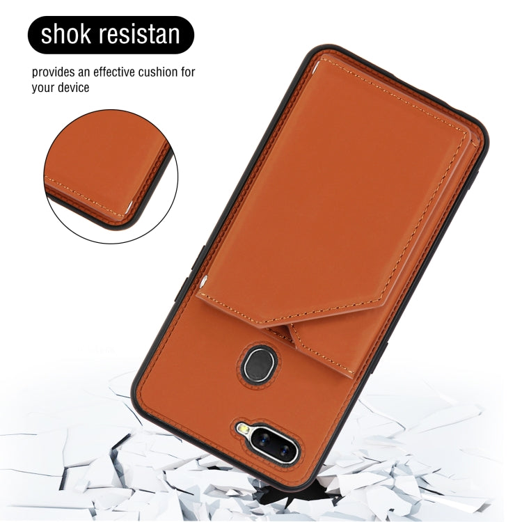 Skin Feel PU + TPU + PC Back Cover Shockproof Case with Card Slots & Holder & Photo Frame, For OPPO A7 / A5s / A12, For Samsung Galaxy A12, For Samsung Galaxy A52 5G / 4G, For Samsung Galaxy A72 5G / 4G, For Samsung Galaxy S21 5G�����������������������...