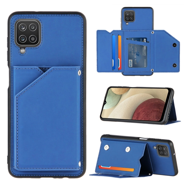 Skin Feel PU + TPU + PC Back Cover Shockproof Case with Card Slots & Holder & Photo Frame, For OPPO A7 / A5s / A12, For Samsung Galaxy A12, For Samsung Galaxy A52 5G / 4G, For Samsung Galaxy A72 5G / 4G, For Samsung Galaxy S21 5G�����������������������...