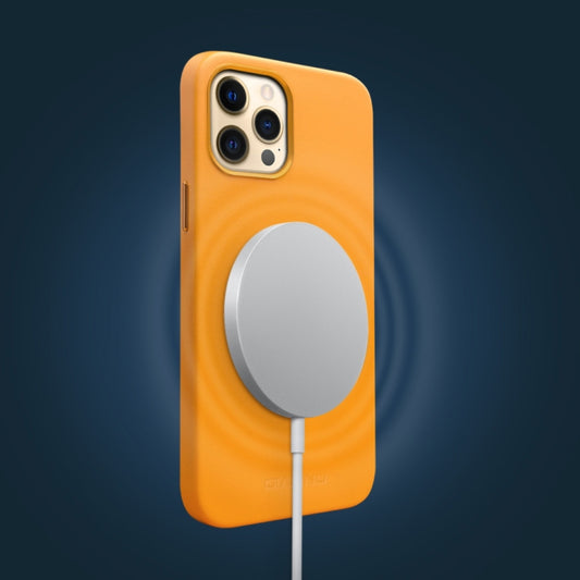 QIALINO Nappa Leather Shockproof Magsafe Case