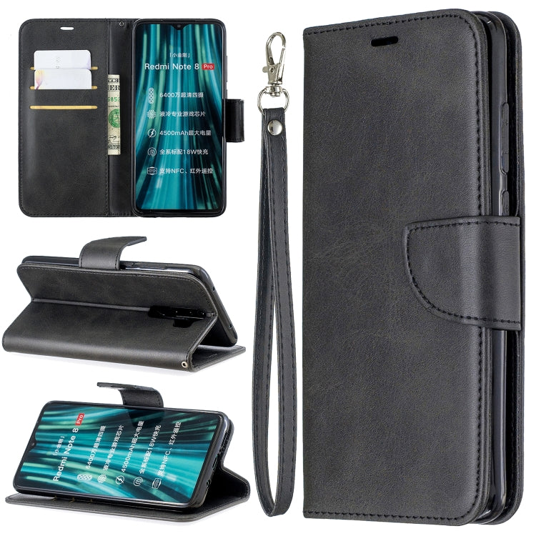 Retro Lambskin Texture Pure Color Horizontal Flip PU Leather Case with Holder & Card Slots & Wallet & Lanyard, For Xiaomi Redmi Note 8Pro
