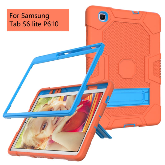 Contrast Color Robot Shockproof Silicone + PC Protective Case with Holder