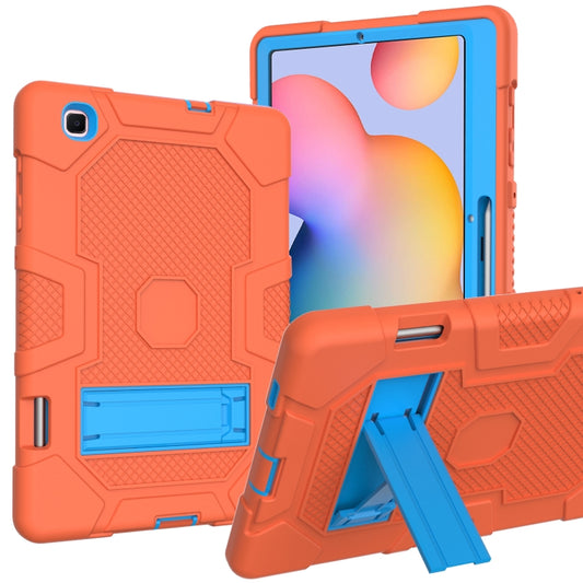 Contrast Color Robot Shockproof Silicone + PC Protective Case with Holder
