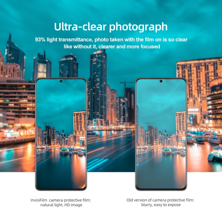 NILLKIN InvisiFilm Series Back Camera Lens Film, For Samsung Galaxy S21 5G, For Samsung Galaxy S21+ 5G