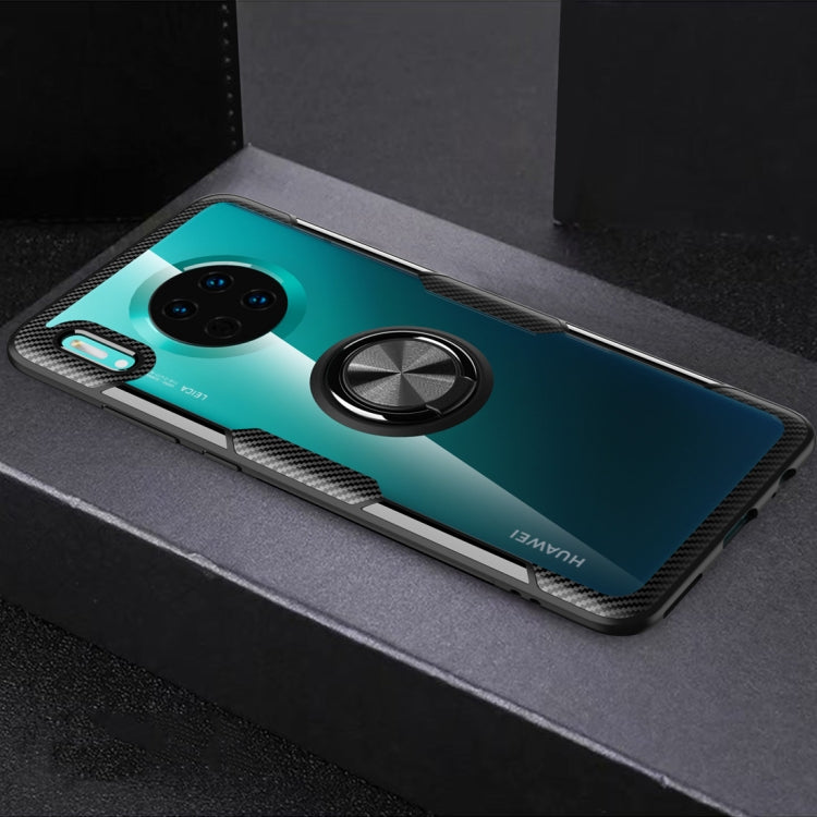 Shockproof TPU + Acrylic Protective Case with Metal Ring Holder, For Huawei Mate 30, For Huawei Mate 30 Pro, For Xiaomi Redmi Note 8