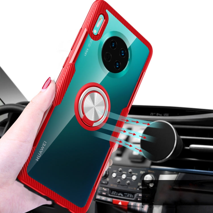 Shockproof TPU + Acrylic Protective Case with Metal Ring Holder, For Huawei Mate 30, For Huawei Mate 30 Pro, For Xiaomi Redmi Note 8