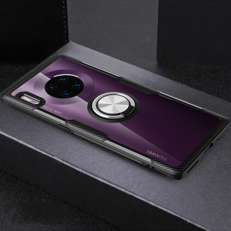 Shockproof TPU + Acrylic Protective Case with Metal Ring Holder, For Huawei Mate 30, For Huawei Mate 30 Pro, For Xiaomi Redmi Note 8