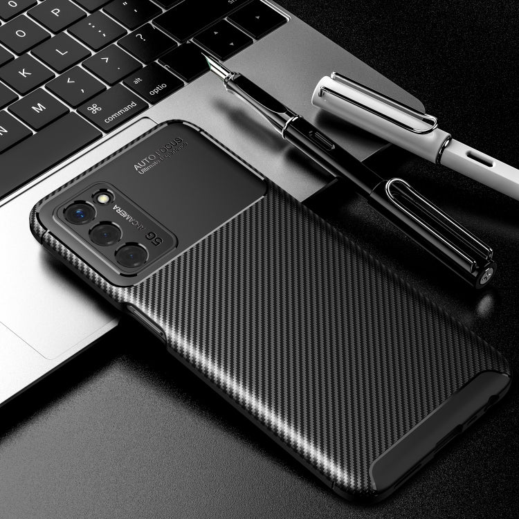 Carbon Fiber Texture Shockproof TPU Case, For OPPO A55 5G, For Motorola Moto G Stylus (2021), For Samsung Galaxy A02
