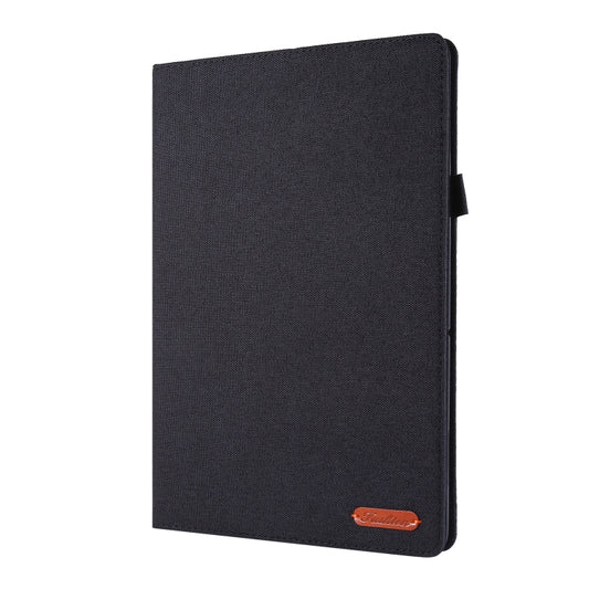 Horizontal Flip TPU + Fabric PU Leather Protective Case with Name Card Clip