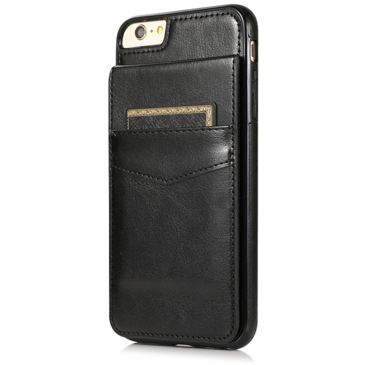 Solid Color PC + TPU Protective Case with Holder & Card Slots