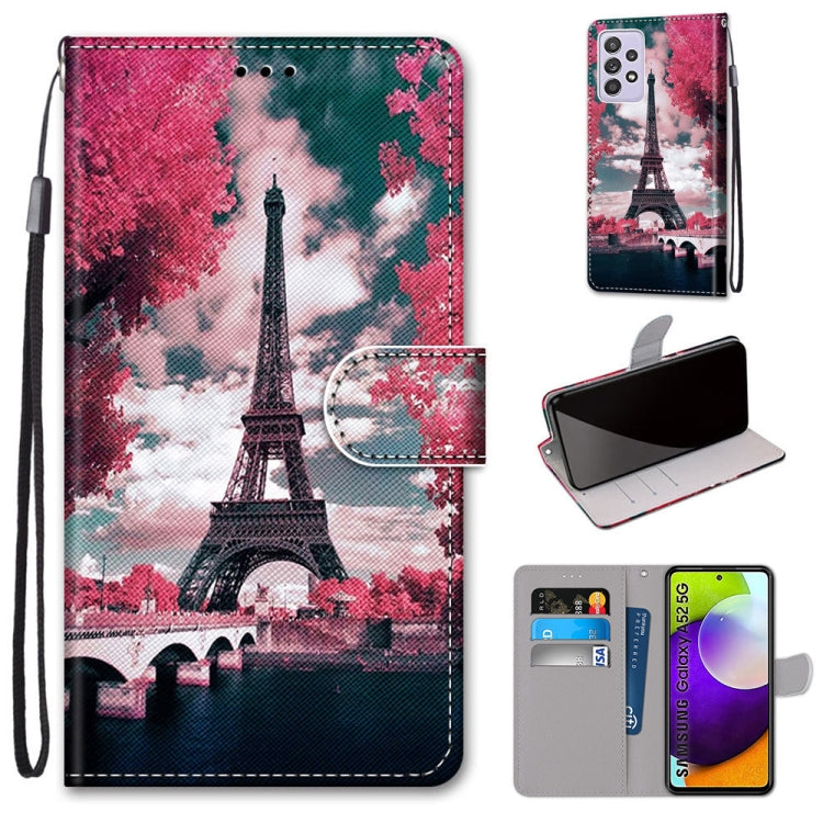 Coloured Drawing Cross Texture Horizontal Flip PU Leather Case with Holder & Card Slots & Wallet & Lanyard, For Samsung Galaxy A52 5G / 4G, For Samsung Galaxy A72 5G / 4G, For Huawei Mate 40 Pro, For Huawei P Smart 2021 / Y7a