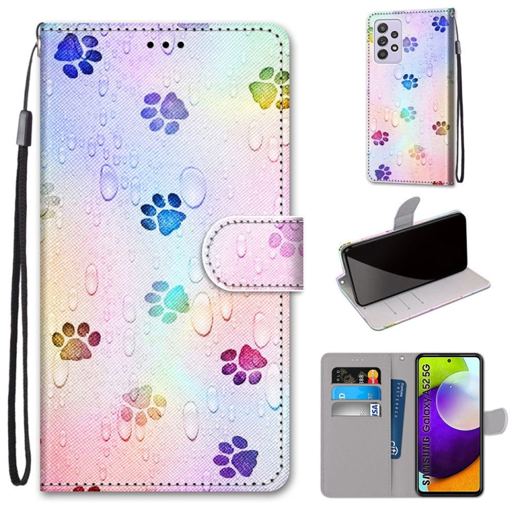 Coloured Drawing Cross Texture Horizontal Flip PU Leather Case with Holder & Card Slots & Wallet & Lanyard, For Samsung Galaxy A52 5G / 4G, For Samsung Galaxy A72 5G / 4G, For Huawei Mate 40 Pro, For Huawei P Smart 2021 / Y7a