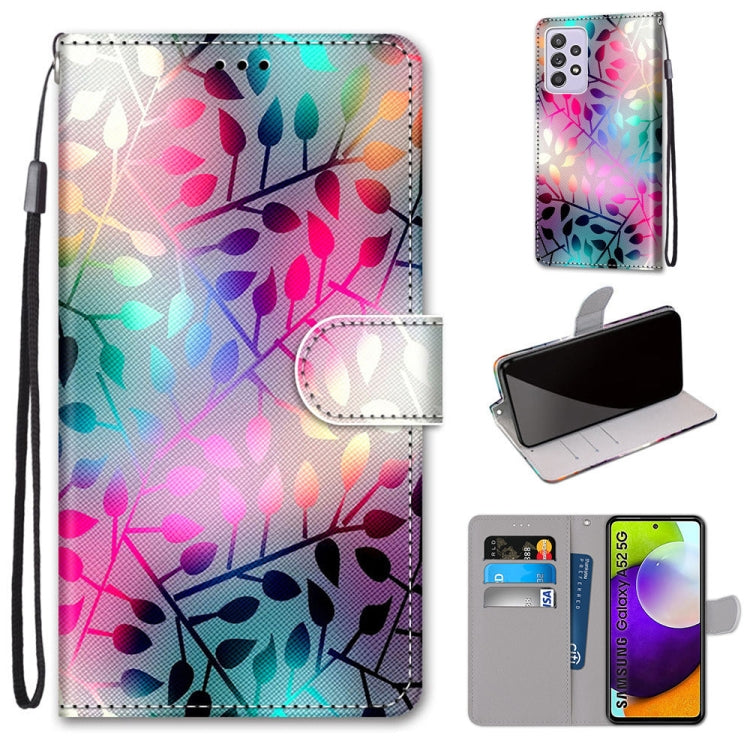 Coloured Drawing Cross Texture Horizontal Flip PU Leather Case with Holder & Card Slots & Wallet & Lanyard, For Samsung Galaxy A52 5G / 4G, For Samsung Galaxy A72 5G / 4G, For Huawei Mate 40 Pro, For Huawei P Smart 2021 / Y7a
