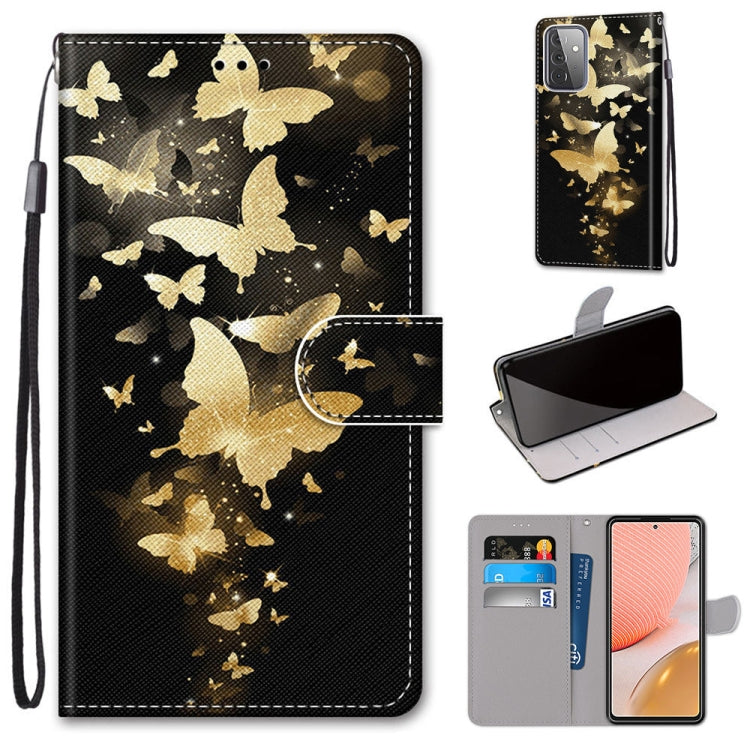 Coloured Drawing Cross Texture Horizontal Flip PU Leather Case with Holder & Card Slots & Wallet & Lanyard, For Samsung Galaxy A52 5G / 4G, For Samsung Galaxy A72 5G / 4G, For Huawei Mate 40 Pro, For Huawei P Smart 2021 / Y7a