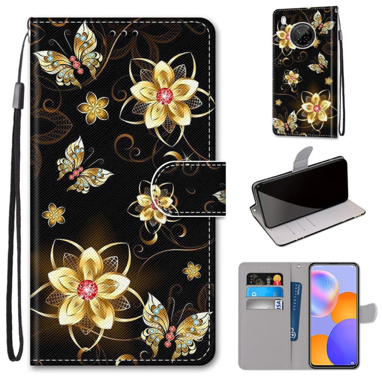 Coloured Drawing Cross Texture Horizontal Flip PU Leather Case with Holder & Card Slots & Wallet & Lanyard, For Huawei Y9a, For Honor 10X Lite, For LG Stylo 7 5G, For Motorola Moto E7