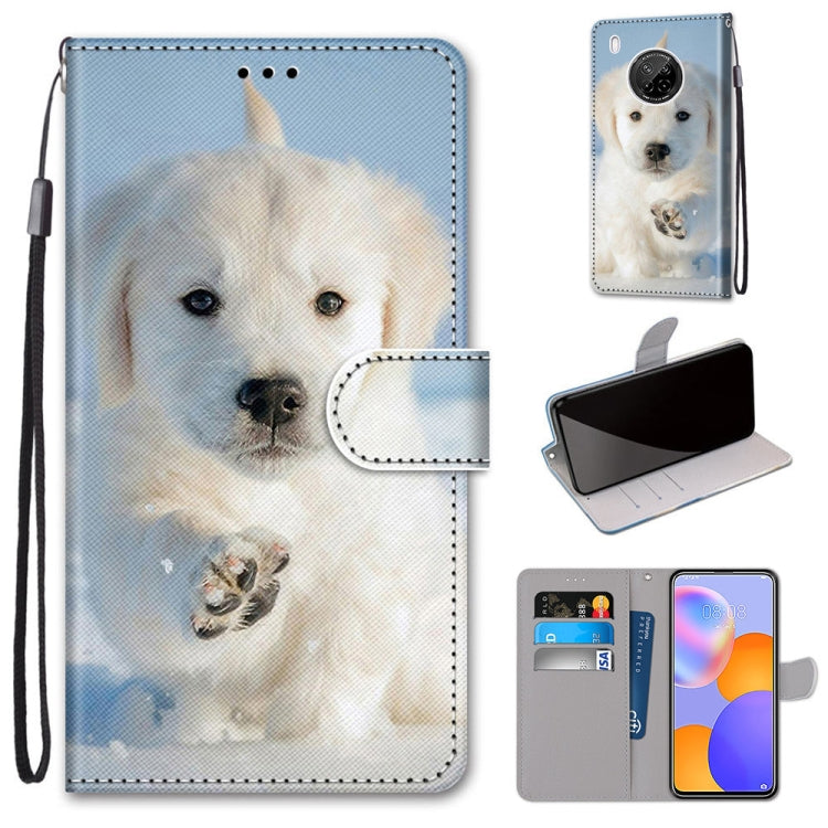 Coloured Drawing Cross Texture Horizontal Flip PU Leather Case with Holder & Card Slots & Wallet & Lanyard, For Huawei Y9a, For Honor 10X Lite, For LG Stylo 7 5G, For Motorola Moto E7
