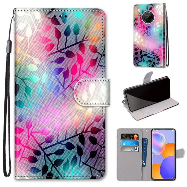 Coloured Drawing Cross Texture Horizontal Flip PU Leather Case with Holder & Card Slots & Wallet & Lanyard, For Huawei Y9a, For Honor 10X Lite, For LG Stylo 7 5G, For Motorola Moto E7