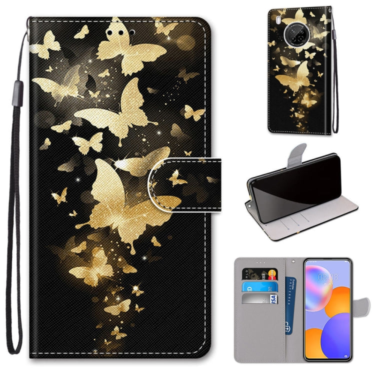 Coloured Drawing Cross Texture Horizontal Flip PU Leather Case with Holder & Card Slots & Wallet & Lanyard, For Huawei Y9a, For Honor 10X Lite, For LG Stylo 7 5G, For Motorola Moto E7