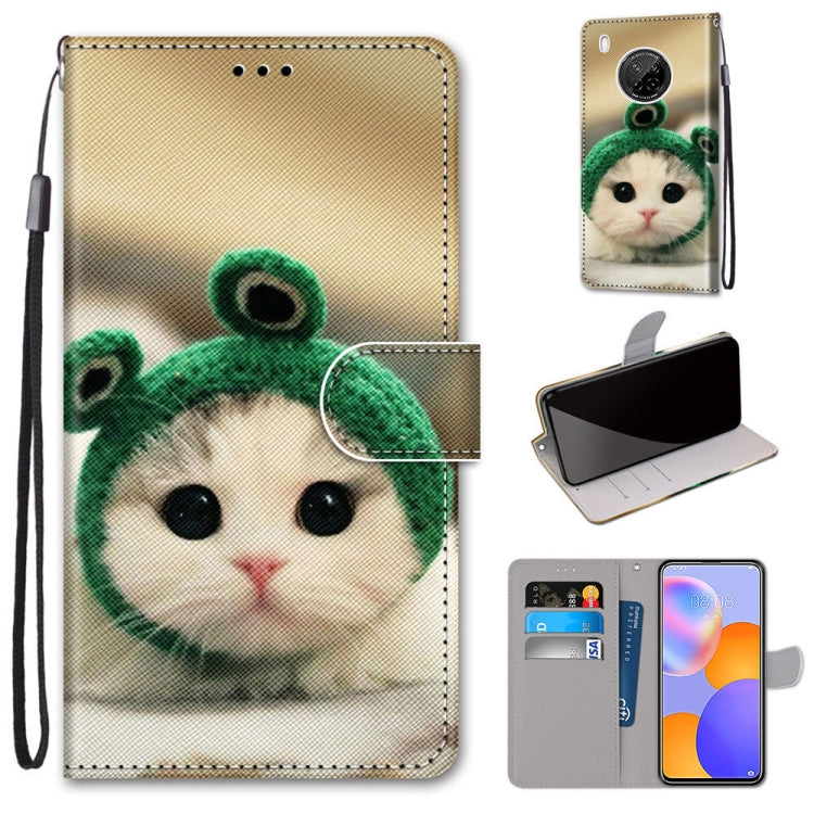 Coloured Drawing Cross Texture Horizontal Flip PU Leather Case with Holder & Card Slots & Wallet & Lanyard, For Huawei Y9a, For Honor 10X Lite, For LG Stylo 7 5G, For Motorola Moto E7