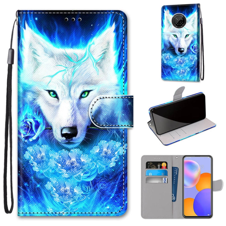 Coloured Drawing Cross Texture Horizontal Flip PU Leather Case with Holder & Card Slots & Wallet & Lanyard, For Huawei Y9a, For Honor 10X Lite, For LG Stylo 7 5G, For Motorola Moto E7