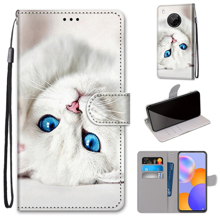 Coloured Drawing Cross Texture Horizontal Flip PU Leather Case with Holder & Card Slots & Wallet & Lanyard, For Huawei Y9a, For Honor 10X Lite, For LG Stylo 7 5G, For Motorola Moto E7