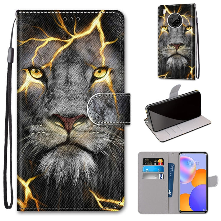 Coloured Drawing Cross Texture Horizontal Flip PU Leather Case with Holder & Card Slots & Wallet & Lanyard, For Huawei Y9a, For Honor 10X Lite, For LG Stylo 7 5G, For Motorola Moto E7