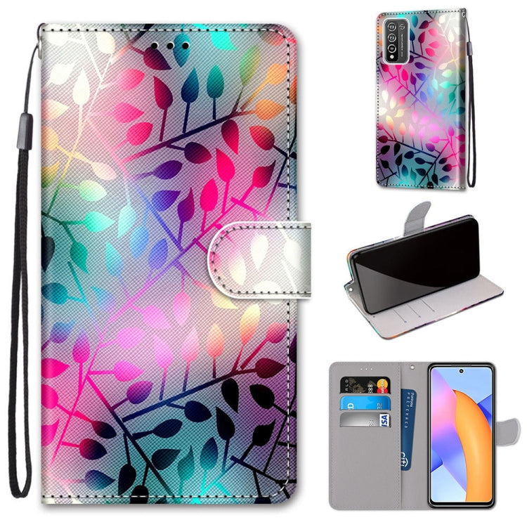 Coloured Drawing Cross Texture Horizontal Flip PU Leather Case with Holder & Card Slots & Wallet & Lanyard, For Huawei Y9a, For Honor 10X Lite, For LG Stylo 7 5G, For Motorola Moto E7
