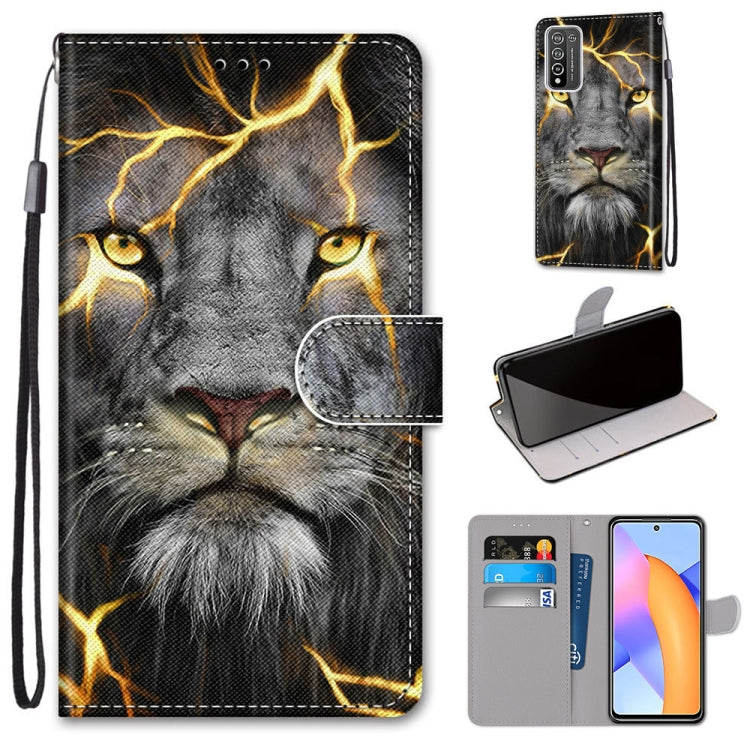 Coloured Drawing Cross Texture Horizontal Flip PU Leather Case with Holder & Card Slots & Wallet & Lanyard, For Huawei Y9a, For Honor 10X Lite, For LG Stylo 7 5G, For Motorola Moto E7