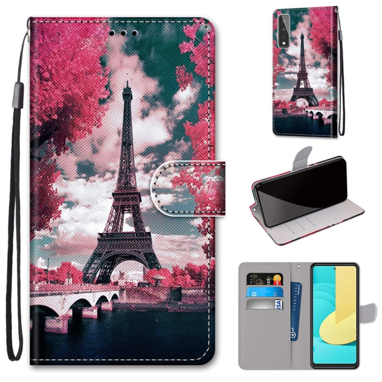 Coloured Drawing Cross Texture Horizontal Flip PU Leather Case with Holder & Card Slots & Wallet & Lanyard, For Huawei Y9a, For Honor 10X Lite, For LG Stylo 7 5G, For Motorola Moto E7
