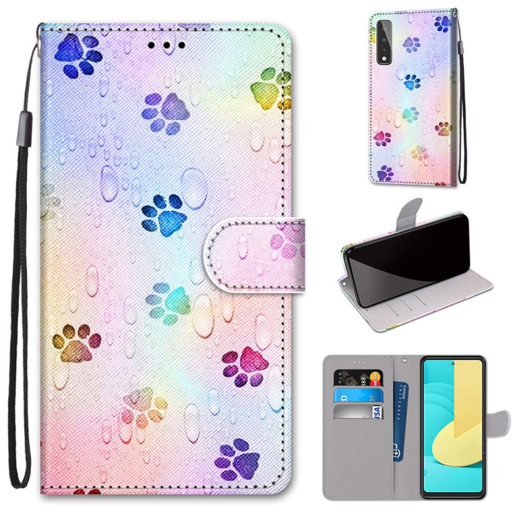 Coloured Drawing Cross Texture Horizontal Flip PU Leather Case with Holder & Card Slots & Wallet & Lanyard, For Huawei Y9a, For Honor 10X Lite, For LG Stylo 7 5G, For Motorola Moto E7