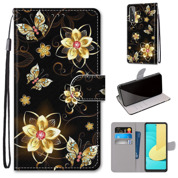 Coloured Drawing Cross Texture Horizontal Flip PU Leather Case with Holder & Card Slots & Wallet & Lanyard, For Huawei Y9a, For Honor 10X Lite, For LG Stylo 7 5G, For Motorola Moto E7