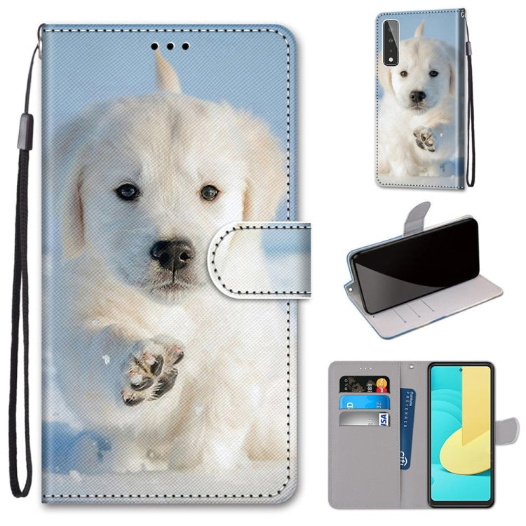 Coloured Drawing Cross Texture Horizontal Flip PU Leather Case with Holder & Card Slots & Wallet & Lanyard, For Huawei Y9a, For Honor 10X Lite, For LG Stylo 7 5G, For Motorola Moto E7