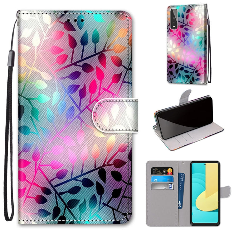 Coloured Drawing Cross Texture Horizontal Flip PU Leather Case with Holder & Card Slots & Wallet & Lanyard, For Huawei Y9a, For Honor 10X Lite, For LG Stylo 7 5G, For Motorola Moto E7