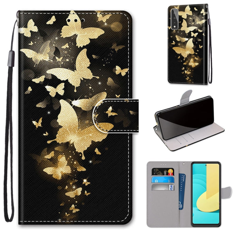 Coloured Drawing Cross Texture Horizontal Flip PU Leather Case with Holder & Card Slots & Wallet & Lanyard, For Huawei Y9a, For Honor 10X Lite, For LG Stylo 7 5G, For Motorola Moto E7