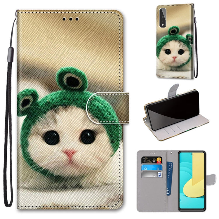 Coloured Drawing Cross Texture Horizontal Flip PU Leather Case with Holder & Card Slots & Wallet & Lanyard, For Huawei Y9a, For Honor 10X Lite, For LG Stylo 7 5G, For Motorola Moto E7