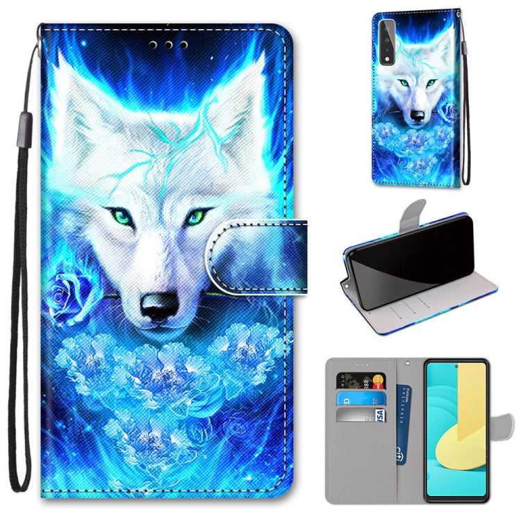 Coloured Drawing Cross Texture Horizontal Flip PU Leather Case with Holder & Card Slots & Wallet & Lanyard, For Huawei Y9a, For Honor 10X Lite, For LG Stylo 7 5G, For Motorola Moto E7